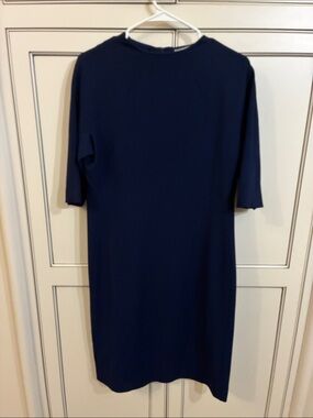 MM Lafleur Navy Midi Shift Dress